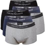 Armani Pure Cotton Trunks Kalsonger 6P Grå/Blå bomull X-Large Herr