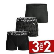 Björn Borg Kalsonger 3P Cotton Stretch Shorts For Boys 2033 Svart möns...