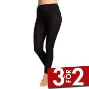 Damella Wool Leggings Svart merinoull Large Dam