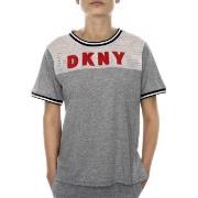 DKNY Spell It Out SS Tee Grå Small Dam