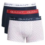 Gant Kalsonger 3P Cotton Stretch Print Trunks Vit/Marin bomull X-Large...