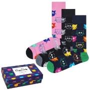 Happy socks Strumpor 3P Mixed Cat Socks Gift Box Flerfärgad bomull Str...
