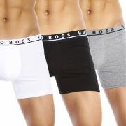 BOSS Kalsonger 3P Cotton Stretch Boxer Brief Long Flerfärgad bomull Me...