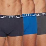 BOSS Kalsonger 3P Cotton Stretch Trunks Grå/Blå bomull Medium Herr