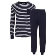 Jockey Cotton Nautical Stripe Pyjama Marin Randig bomull XX-Large Herr