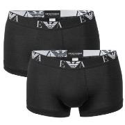 Emporio Armani Kalsonger 2P Stretch Cotton Trunk Svart bomull Large He...