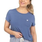 Missya Softness Modal T-shirt Blå modal X-Small Dam