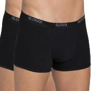 Sloggi Kalsonger 2P For Men Basic Short Svart bomull X-Large Herr