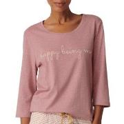 Triumph Lounge Me Cotton Top Rosa bomull 36 Dam