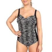 Trofe Graphic Bali Swimsuit Svart/Vit B 40 Dam