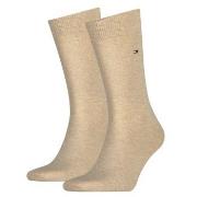 Tommy Hilfiger Strumpor 2P Men Classic Sock Beige Strl 39/42 Herr