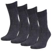 Amanda Christensen Strumpor 4P Bamboo Crew Socks Antracit Strl 43/46