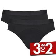 Sloggi Kalsonger 2P Men Ever Soft Brief Svart modal Large Herr