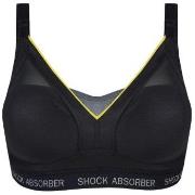 Shock Absorber BH Active Shaped Support Bra Svart/Gul G 80 Dam