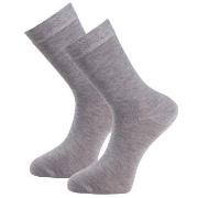 Trofe Bamboo Socks Strumpor 2P Grå Strl 43/46 Dam