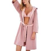 Missya Feline Double Sided Robe Rosa bomull Medium Dam