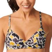 Sloggi Shore Fancy Guppy Bikini Top Svart/Gul M+ Dam