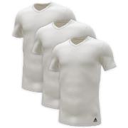 adidas 3P Active Flex Cotton V-Neck T-Shirt Vit bomull Medium Herr