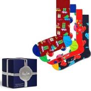 Happy socks Strumpor 4P Holiday Vibes Gift Box Flerfärgad bomull Strl ...