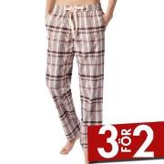 Schiesser Mix and Relax Long Flannel Pants Aprikos bomull 42 Dam