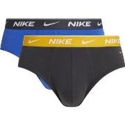 Nike Kalsonger 2P Everyday Cotton Stretch Brief Grå/Gul bomull X-Large...