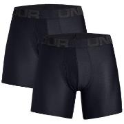 Under Armour Kalsonger 2P Tech 6in Boxers Svart polyester Small Herr