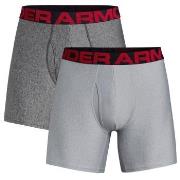 Under Armour Kalsonger 2P Tech 6in Boxers Grå polyester XX-Large Herr