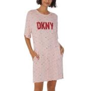 DKNY Less Talk More Sleep Short Sleeve Sleepshirt Rosa viskos Large Da...