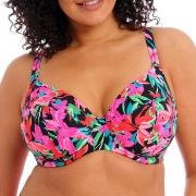 Elomi Savaneta Underwire Plunge Bikini Top Svart blommig H 90 Dam