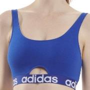 adidas BH Scoop Bralette Jeansblå bomull Medium Dam