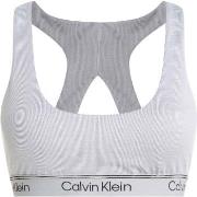 Calvin Klein BH Sport Ribbed Medium Impact Sport Bra Grå polyester Lar...