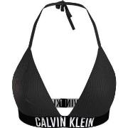 Calvin Klein Instense Power Triangle Bikini Top Svart nylon Large Dam