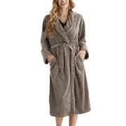 Damella Jaquard Fleece Robe Brun polyester Medium Dam