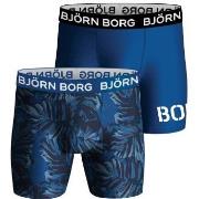 Björn Borg Kalsonger 2P Performance Boxer 1727 Svart/Blå polyester Sma...