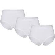 Pierre Robert Trosor 3P Cotton High Waist Brief Vit bomull XX-Large Da...