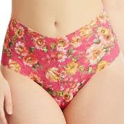 Hanky Panky Trosor Signature Lace Print Retro Thong Rosa blommig nylon...