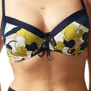 Chantelle Flowers Underwire Bikini Bra Blå m blommor F 80 Dam