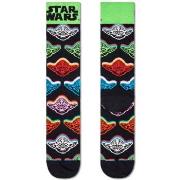 Happy Sock Star Wars Yoda Sock Strumpor Svart mönstrad bomull Strl 36/...