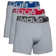 Under Armour Kalsonger 3P Charged Cotton 6in Boxer Grå Large Herr