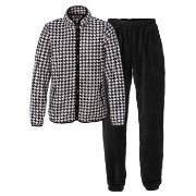 Trofe Houndstooth Set Svart polyester Large Dam