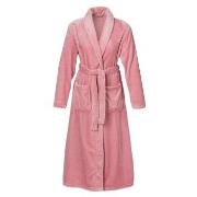 Trofe Solid Silkfleece Robe Ljusrosa polyester Large Dam