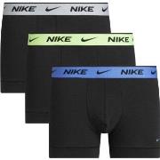 Nike Kalsonger 3P Everyday Essentials Cotton Stretch Trunk Svart/Grön ...