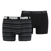 Puma Kalsonger 2P Heritage Stripe Boxer Svart randig bomull X-Large He...