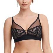 Chantelle BH Corsetry Embroidery Wirefree Support Bra Svart D 100 Dam