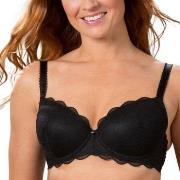 Trofe Julia Lace Padded Bra BH Svart polyamid E 75 Dam