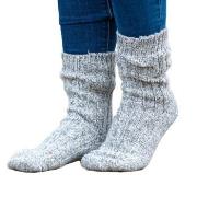 Trofe Knitted Wool Sock Strumpor Grå Strl 43/46 Dam