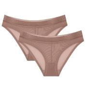 Triumph Trosor 2P Tempting Sheer Highleg Tai Beige polyester X-Large D...