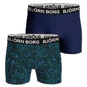 Bjorn Borg Bamboo Cotton Blend Boxer Kalsonger 2P Blå/Grön Large Herr