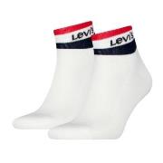 Levis Strumpor 2P Mid Cut Stripe Socks Vit Strl 39/42