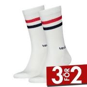 Levis Strumpor 2P Regular Cut Stripe Socks Vit Strl 43/46